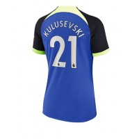 Tottenham Hotspur Dejan Kulusevski #21 Udebanetrøje Dame 2022-23 Kortærmet
